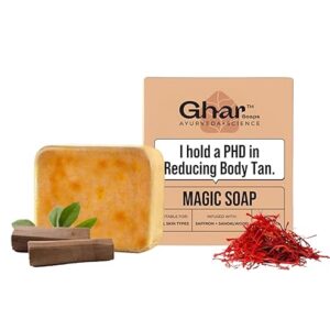 Ghar Soaps Sandalwood & Saffron Magic Soaps For Bath